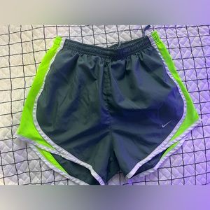 green nike running shorts